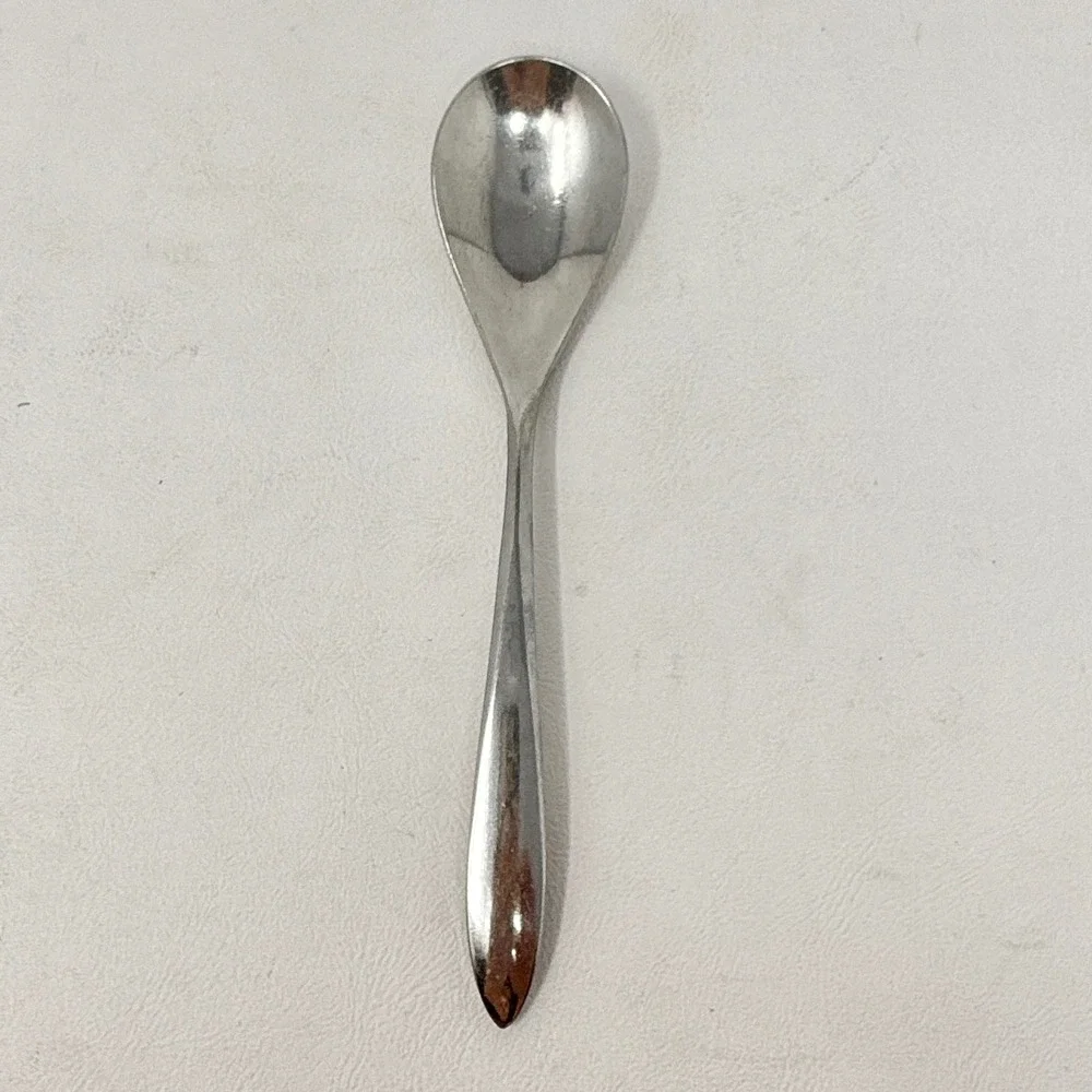 International Silver Lucerne Spoon Set 5 Pcs Replace Stainless Modern Minimalist